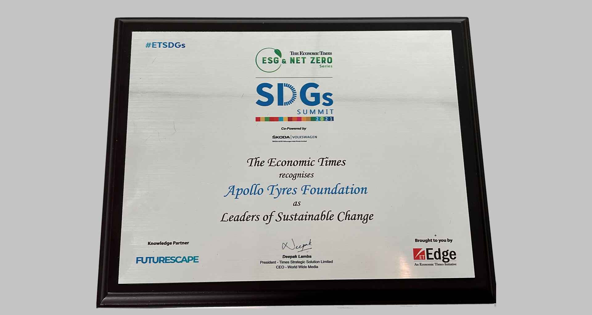 ET SDG Award 2021